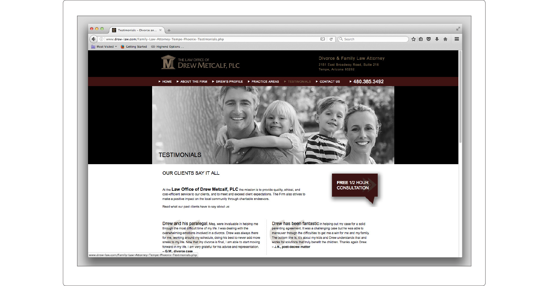 Drew Metcalf web Design