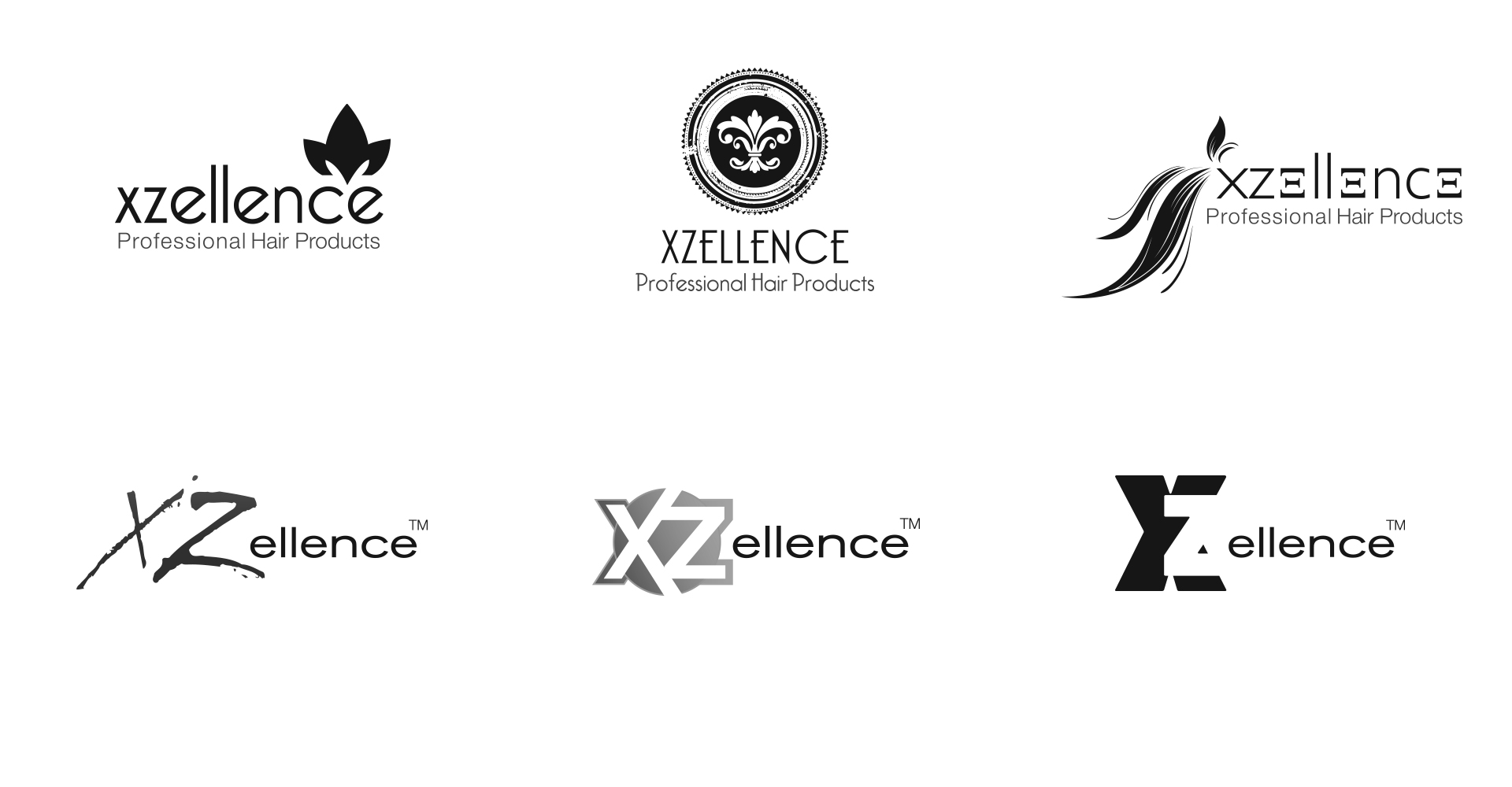 XZellent Professional Hair Products Logo Design