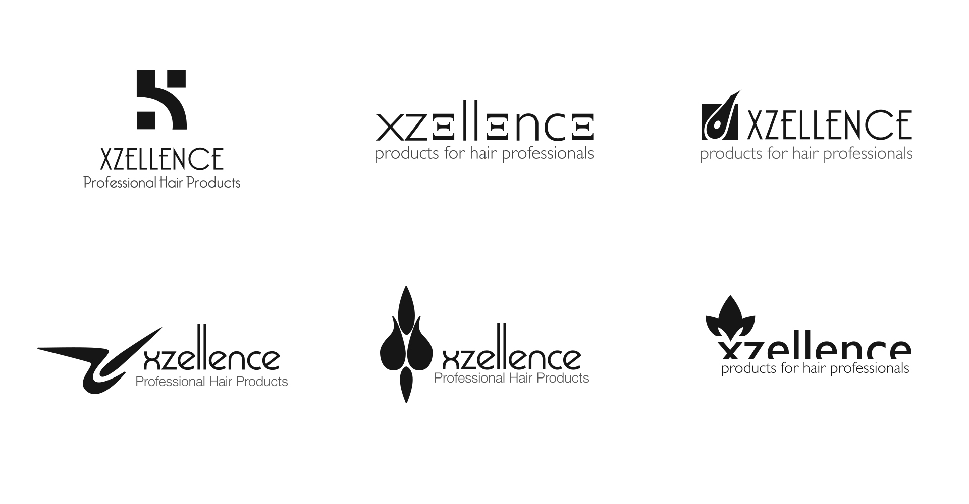 XZellent Professional Hair Products Logo Design