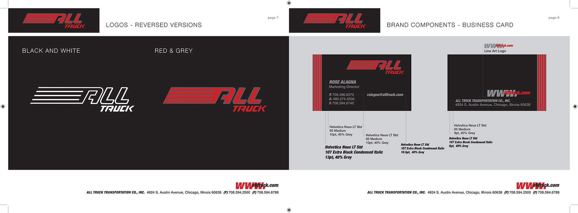 All Truck USA Corporate Identity Standards Manual