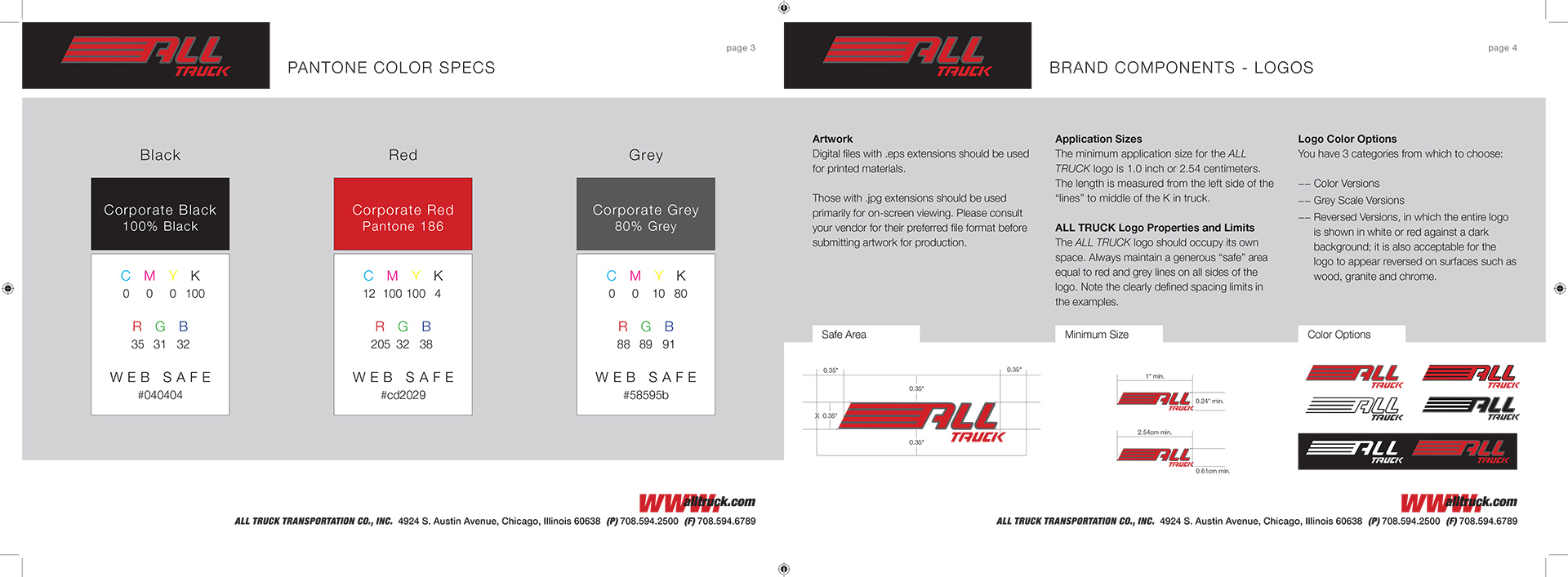 All Truck USA Corporate Identity Standards Manual