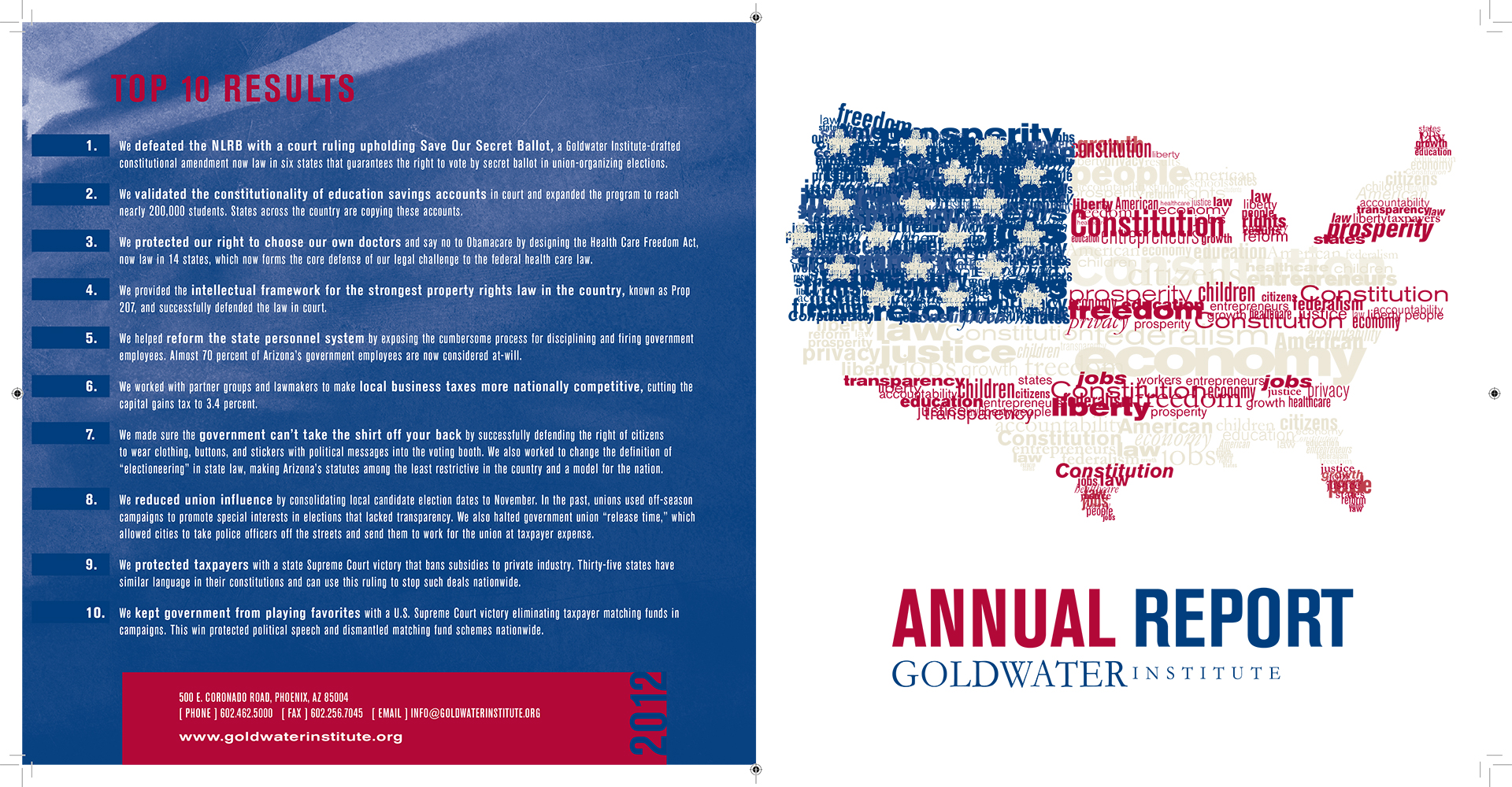 Goldwater Institute Annual Report Design