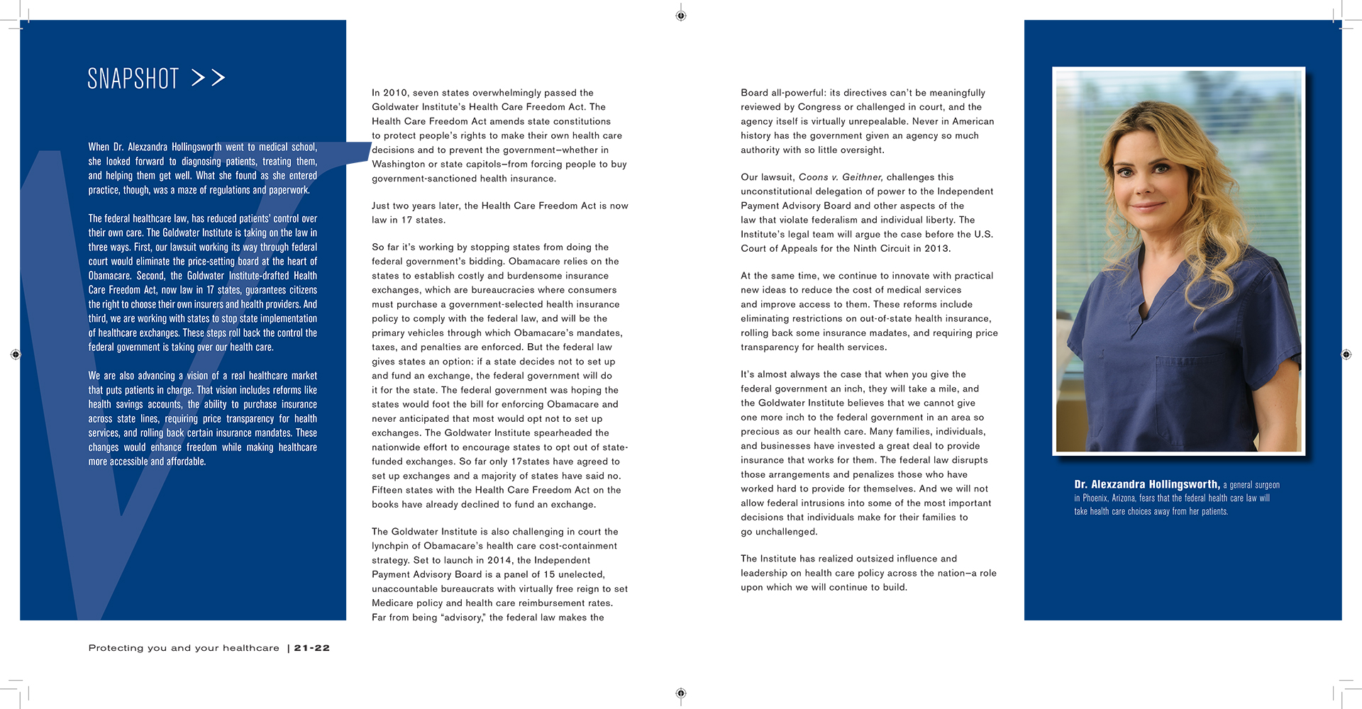 Goldwater Institute Annual Report Design