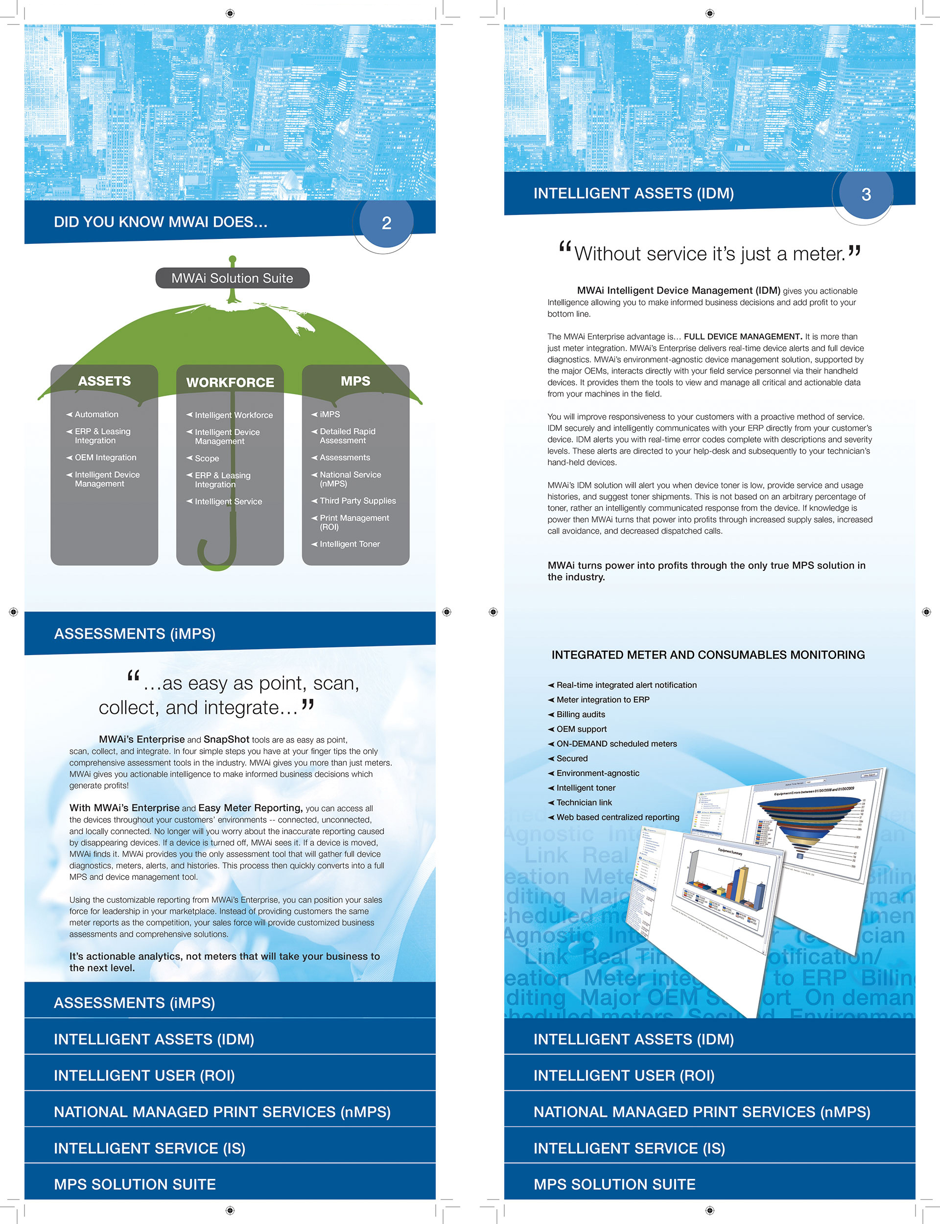 MWAi Custom Tiered Brochure Design