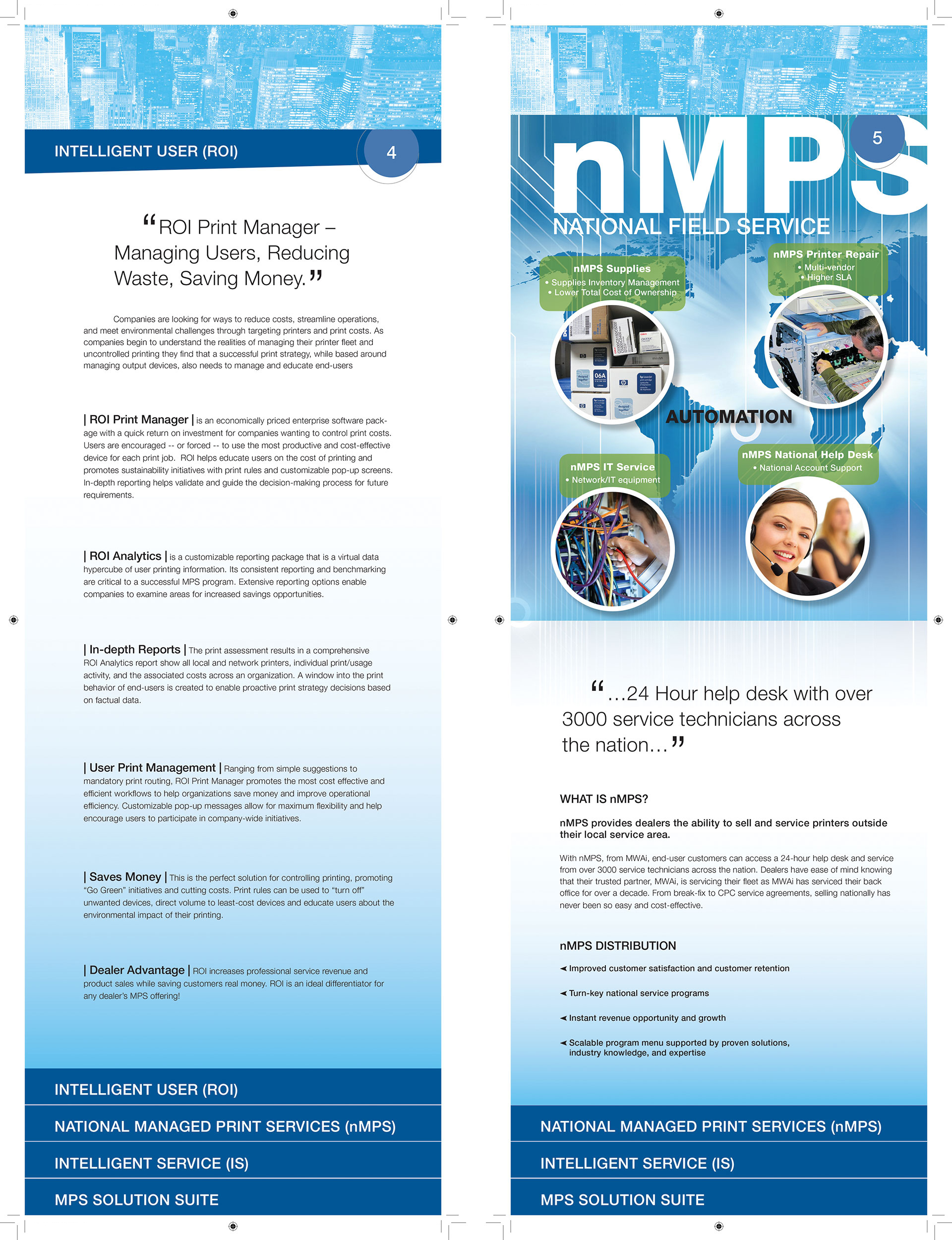 MWAi Custom Tiered Brochure Design