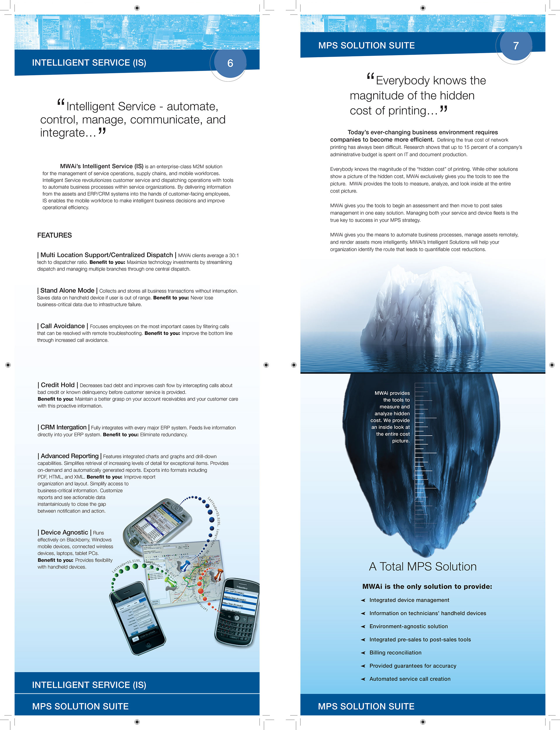 MWAi Custom Tiered Brochure Design