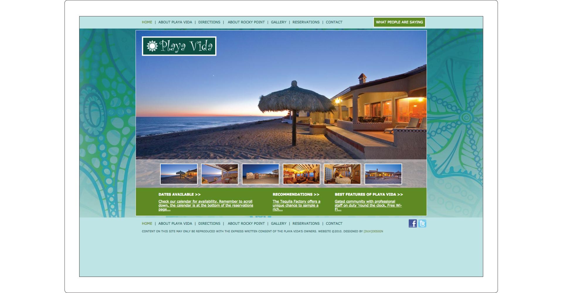 Web Design Playa Vida